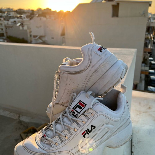 Fila shoes used, size 44, white casual