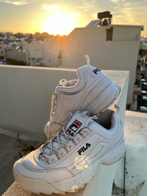 Fila shoes used, size 44, white casual