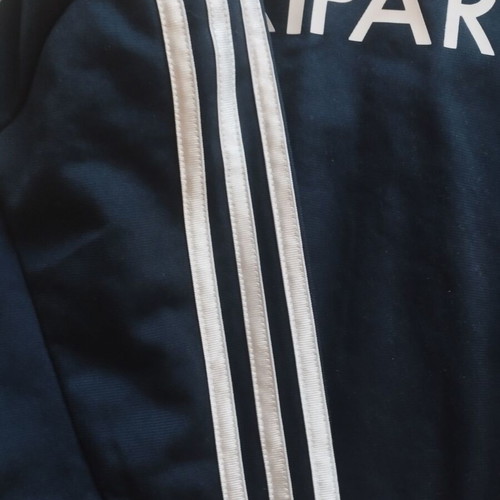 Italy National Rugby Jacket Adidas silver stripes size M-L like new
