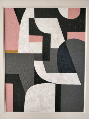 Painting new, modern art inspired by Moralis