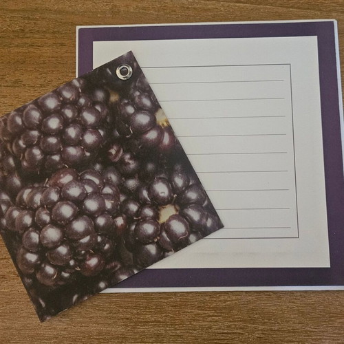 Greeting card 3D with blackberries, new