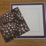 Greeting card 3D with blackberries, new