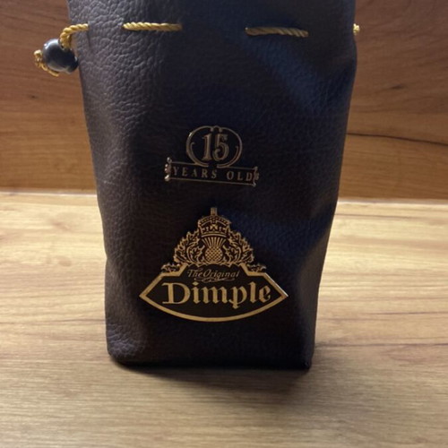 Dimple leather collectible pouch like new, height 20 cm
