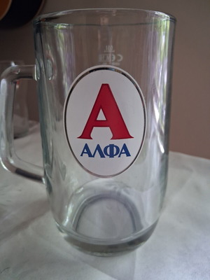 Alfa glass beer mug 0.5L new collectible