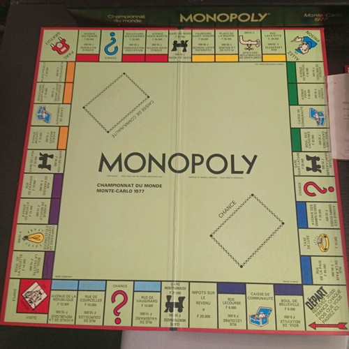 Monopoly Monte Carlo 1977 used collectible edition with certificate