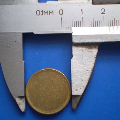 Metal blank coin disc like new