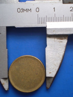 Metal blank coin disc like new