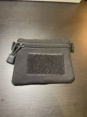 EDC Mini Pouch Pocket Organizer 11x13cm like new, black