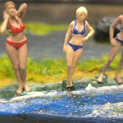 Dioramas like new, 3 designs without figures, piece 20