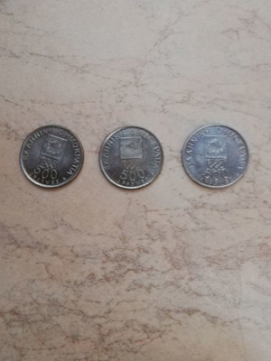 Νόμισματα 500 δραχμές Αθήνα 2004, πακέτο 3