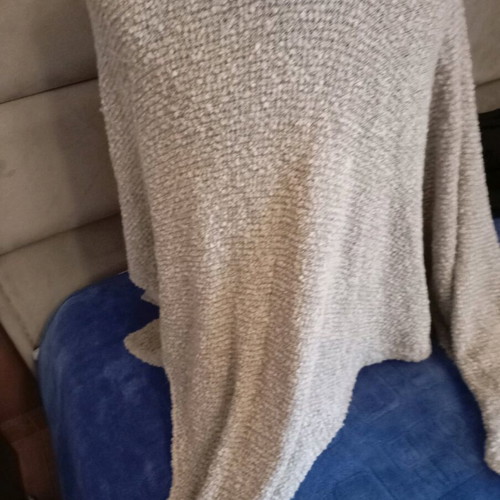 Wool poncho like new, beige, size L