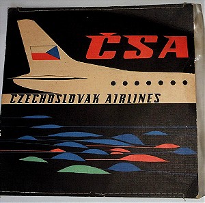 CSA Δισκάκι Βινυλίου 45 στροφών δεκαετίας 1960ς Vintage Συλλεκτικό της Αεροπορικής εταιρείας της πρώην Τσεχοσλοβακίας