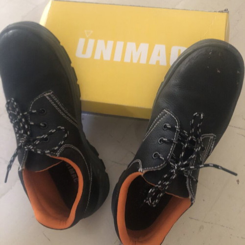 Unimac S3 men's safety work shoes used, black-orange, size 46