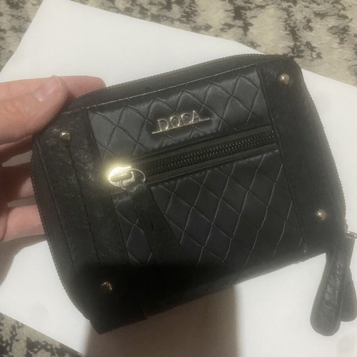 Doca women's wallet new, black