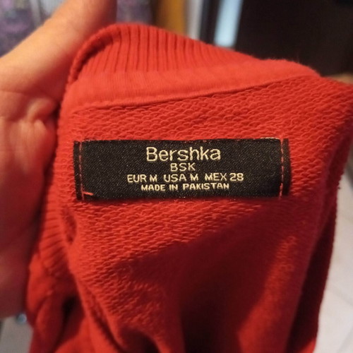 Bershka women's sweatshirt used, red, size M