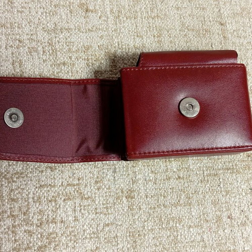 Leather luxury case for cigarette pack new, handmade brown vintage with box