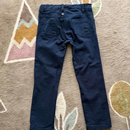 Hashtag pants for boy 5 years new, cotton, blue, 110 cm