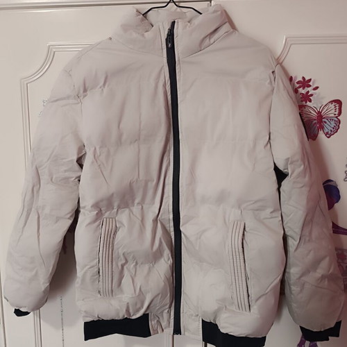 Puffer jacket like new, size S, black and beige