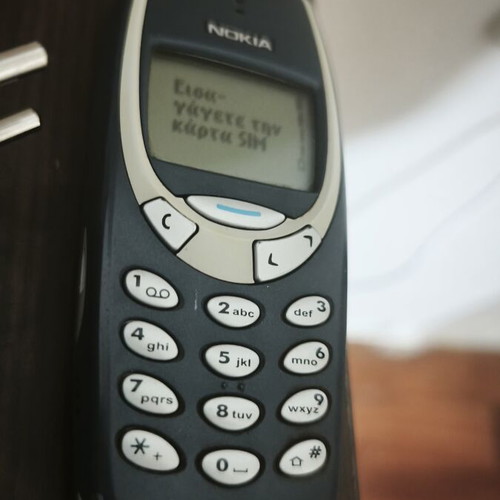 Nokia 3310 classic mobile phone, blue