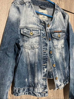 Bsb jean crop jacket like new, blue