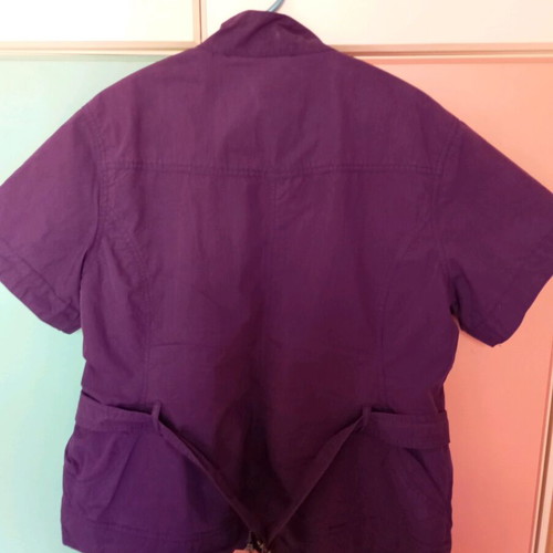 Purple short jacket with lining XL like new