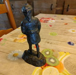 Antique copper figure restored