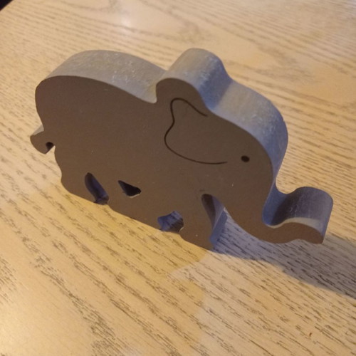 Wooden elephant decoration used