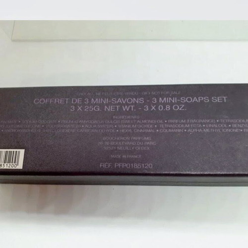 Boucheron Paris set of 3 aromatic soaps new