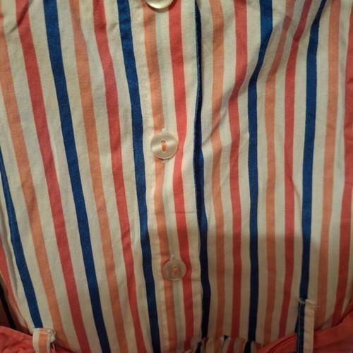 Striped dress for girl 5-6 years like new, multicolored
