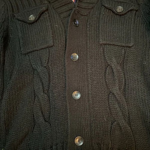 Brave Soul cardigan L black wool used