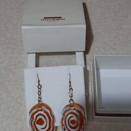 Antica Murrina Venezia earrings brand new, collectible Murano