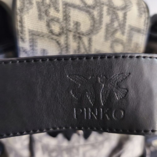 Pinko crossbody bag used, gray pouch style