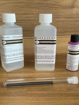 Betzmann Galvanik jewelry kit new for electroplating with graphite pen