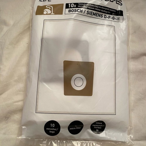 Hoover vacuum bags for Bosch Siemens D-F-G-H, pack of 9, brand new