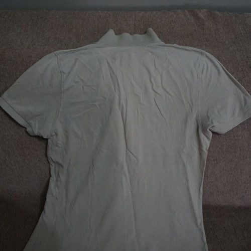 Men's polo shirt short sleeve like new, beige, size M