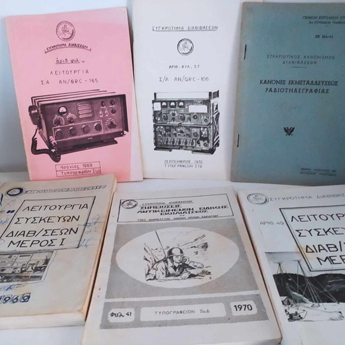 Army communications set used, 6 issues 1969-70