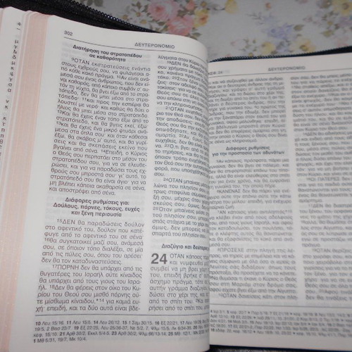 Holy Bible in Demotic used, book with zipper