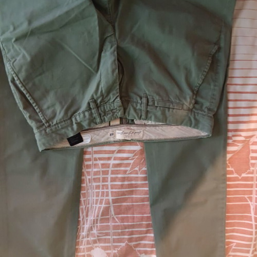 H&M l.o.g.g. cotton pants, green, size medium/small