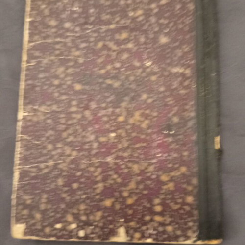 School book from the 1920s used with wear on last content page