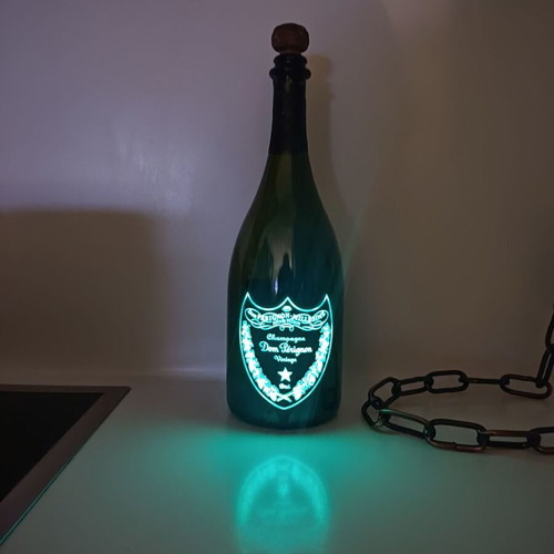 Dom Pérignon vintage brut luminous bottle used