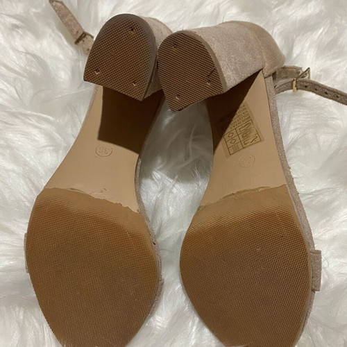 Bozikis sandals used No36, 9cm heel, beige