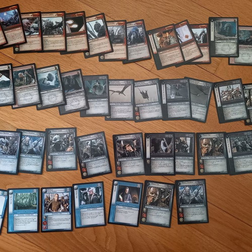 Lord of the Rings cards new, Theoden and Eomer decks with rare gold cards