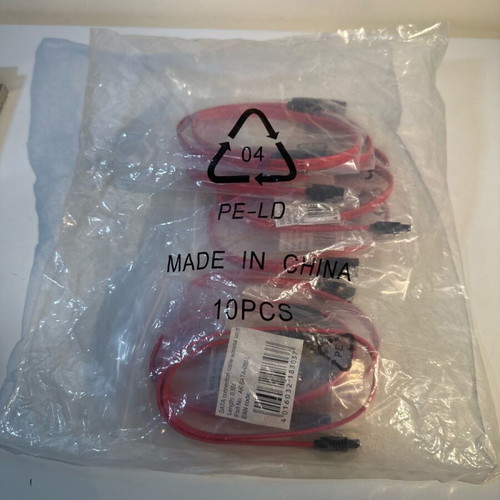SATA cables new, pack of 10, 0.5cm size