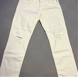 Abercrombie and fitch rip white jean 32/ 34 new