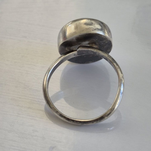 Set of rings used with opening shank, blue and silver