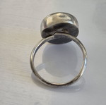 Set of rings used with opening shank, blue and silver