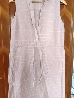 Linen striped dress used, Esmara, size 36 (S)