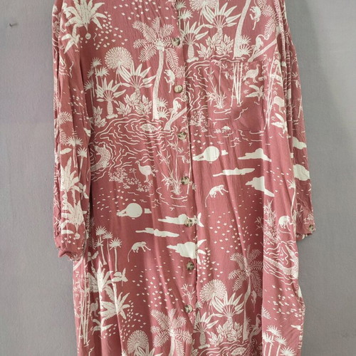 Women' secret long blouse XL new beige and pink