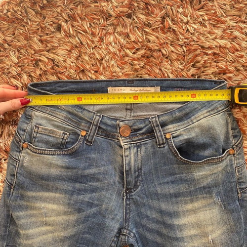 Toi&Moi ripped jeans like new, blue, skinny, mid rise, elastic