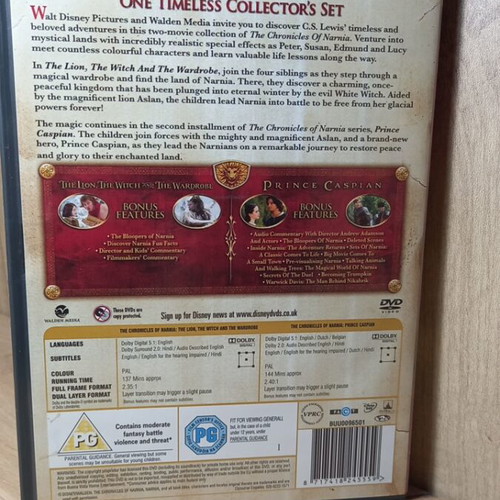 The Chronicles of Narnia DVD like new, 2 movies with English subtitles